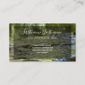 美しい流れる水とやる気を起こさせる引用文 名刺 (裏面)