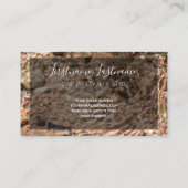 美しい流れる水とやる気を起こさせる引用文 名刺 (裏面)