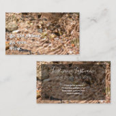 美しい流れる水とやる気を起こさせる引用文 名刺 (正面/裏面)