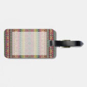 美しい流行のカラフルアステカパターン ラゲッジタグ (裏面横)