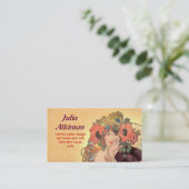 美しい流行の女性顔の名刺 名刺 (スタンド正面)