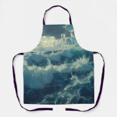 美しい海と波 エプロン (正面)