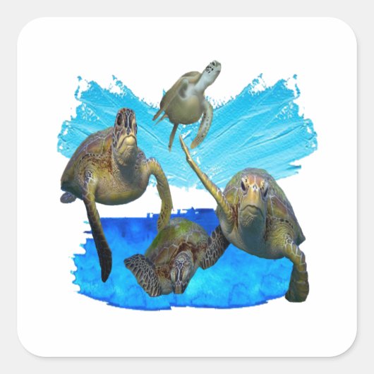 美しい海の中で スクエアシール (正面)