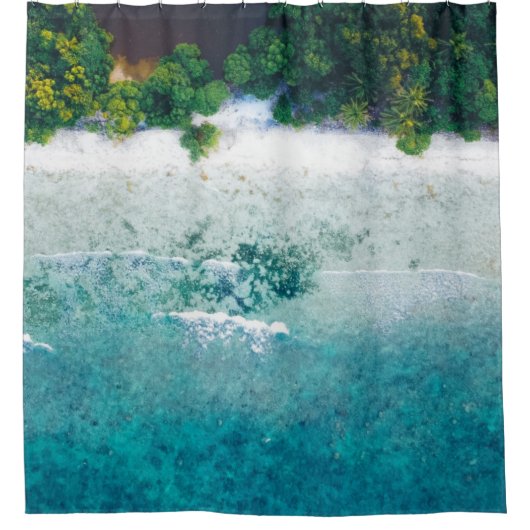 美しい海の動物 シャワーカーテン (正面)