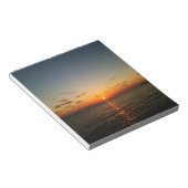 美しい海の夕日 オレンジ 黄色 赤 ノートパッド (アングル)