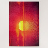 美しい海の夕日 – ロマンチック ジグソーパズル (縦)