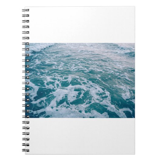美しい海の大理石の波texturehipster,背景 ノートブック (正面)