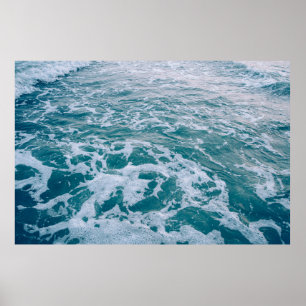 美しい海の大理石の波texturehipster,背景 ポスター