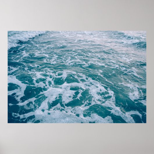 美しい海の大理石の波texturehipster，背景 ポスター (正面)