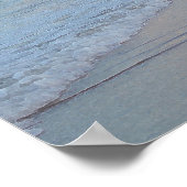 美しい海の日の出の水面アート抽象アート ポスター (角)