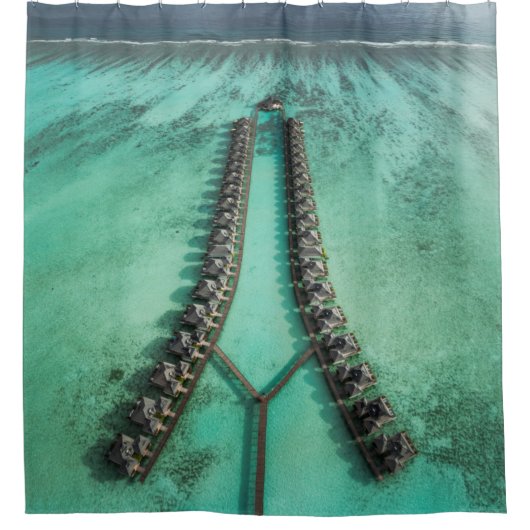 美しい海の生活 シャワーカーテン (正面)