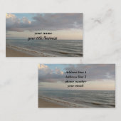 美しい海の背景 名刺 (正面/裏面)
