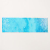 美しい海の青の色のマンダラヨガマット ヨガマット (正面(横))