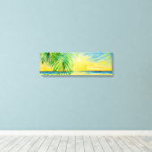 美しい海の風景アート キャンバスプリント (インサイチュ (ウッドフロア))