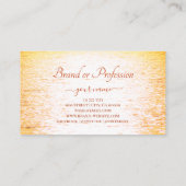 美しい海エレガントとピーチサンセット美しい 名刺 (裏面)