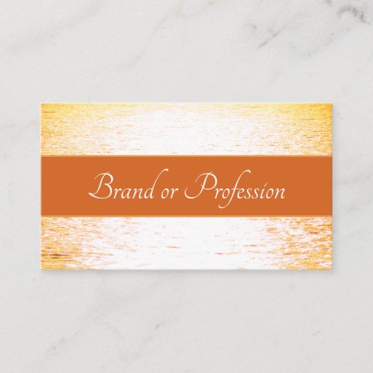 美しい海エレガントとピーチサンセット美しい 名刺 (正面)