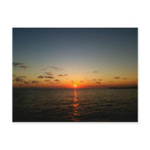 美しい海サンセットイエローオレンジ