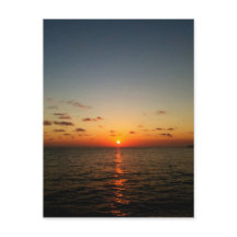 美しい海サンセットイエローオレンジ