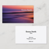 美しい海サンセット写真 名刺