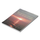 美しい海サンライズ感動的引用文 ノートパッド (回転)