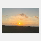 美しい海サンライズ自然ビーチ写真 ラッピングペーパーシート (正面3)