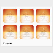 美しい海デザイン製品の包装ラベル スクエアシール (シート)