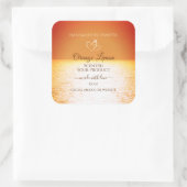 美しい海デザイン製品の包装ラベル スクエアシール (バッグ)