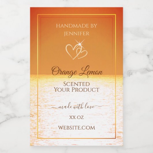 美しい海デザイン製品の包装ラベル フードラベル (シングルラベル)