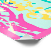 美しい海パターンデザイン。買今 ポスター (コーナー)