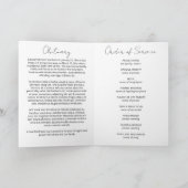 美しい海ビーチお祝いのライフ葬儀 プログラム (内部)