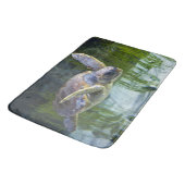 美しい海亀が泳ぐ バスマット (アングル)