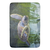 美しい海亀が泳ぐ バスマット (正面縦)