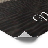 美しい海写真サンセット引用文ポスター ポスター (角)