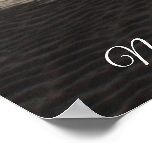 美しい海写真サンセット引用文ポスター ポスター (角)