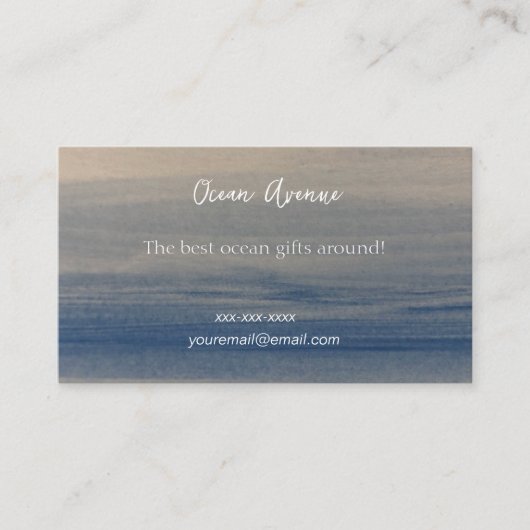 美しい海名刺 名刺 (正面)