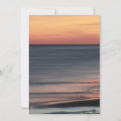 美しい海岸の日没のお祝いのブランク 招待状 (正面)