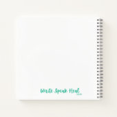 美しい海岸花/海ビューフォト ノートブック (裏面)