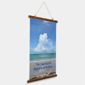 美しい海岸風景の嵐の雲の写真 吊り下げ型タペストリー (傾斜あり)