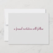 美しい海日付の保存 セーブザデート (裏面)