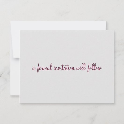 美しい海日付の保存 セーブザデート (裏面)