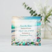 美しい海波と海のガラス結婚ズ セーブザデート (スタンド正面)