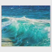 美しい海波 ラッピングペーパー (フラット)