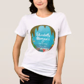 美しい海洋生物のシーケーブ誕生日 トライブレンドTシャツ (正面)