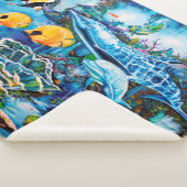 美しい海洋生物の壁画 シェルパブランケット (3/4)