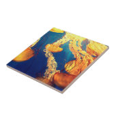 美しい海洋生物:ゴールデンクラゲ タイル (側面)