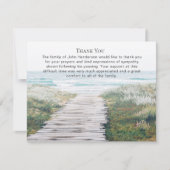 美しい海葬儀サンキューノートカード サンキューカード (正面)