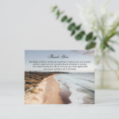 美しい海葬儀サンキューノートカード サンキューカード (スタンド正面)