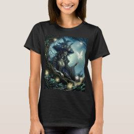 美しい海賊妖精の女性用Tシャツ Tシャツ