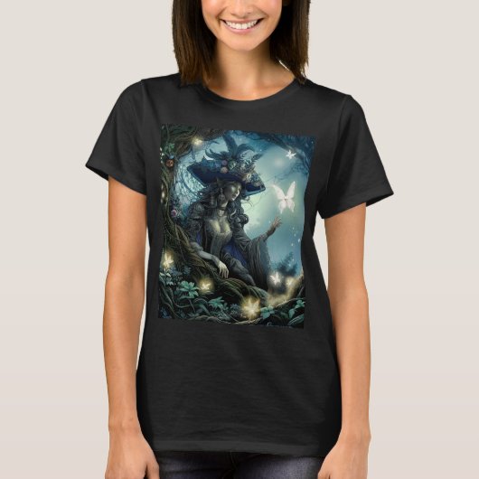 美しい海賊妖精の女性用Tシャツ Tシャツ (正面)