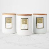 美しい海金ゴールドとベージュ色の製品ラベル フードラベル (ボトル)